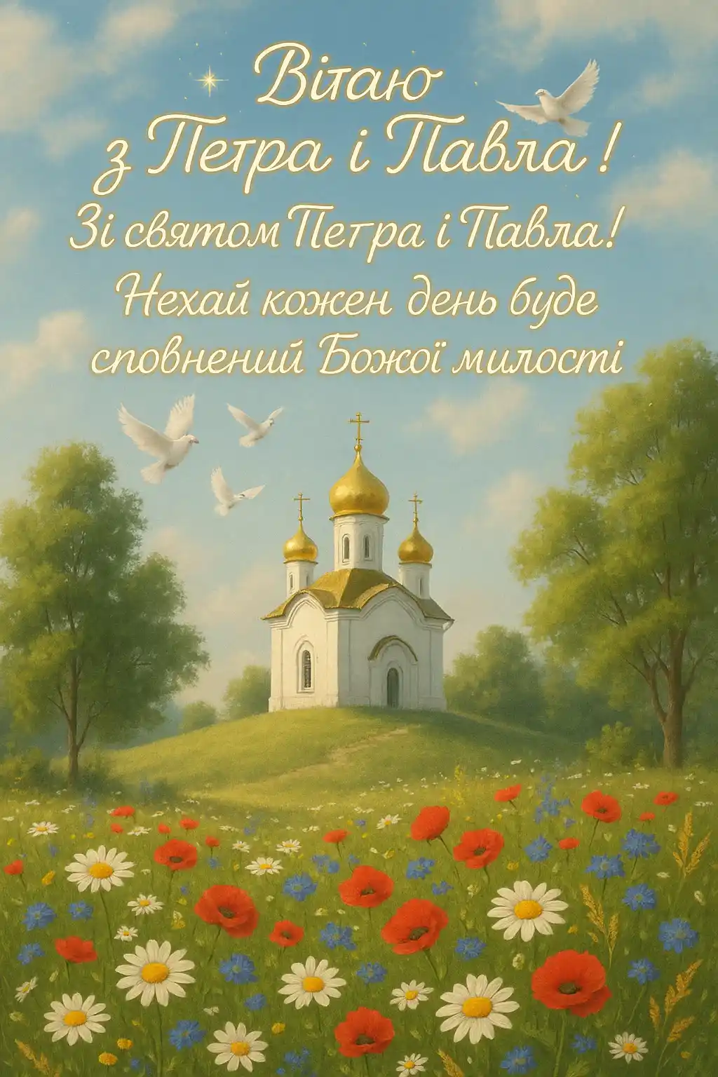 Привітання з Петра і Павла