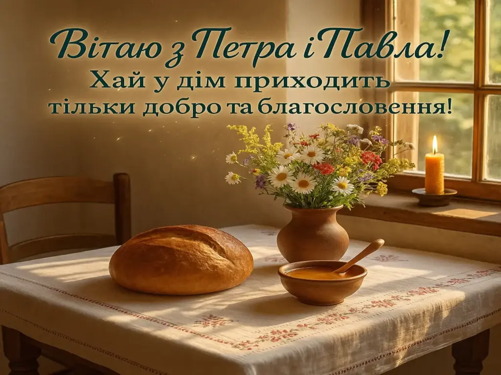 Привітання з Петра і Павла