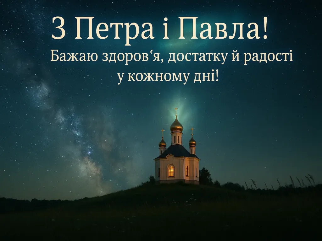 Привітання з Петра і Павла
