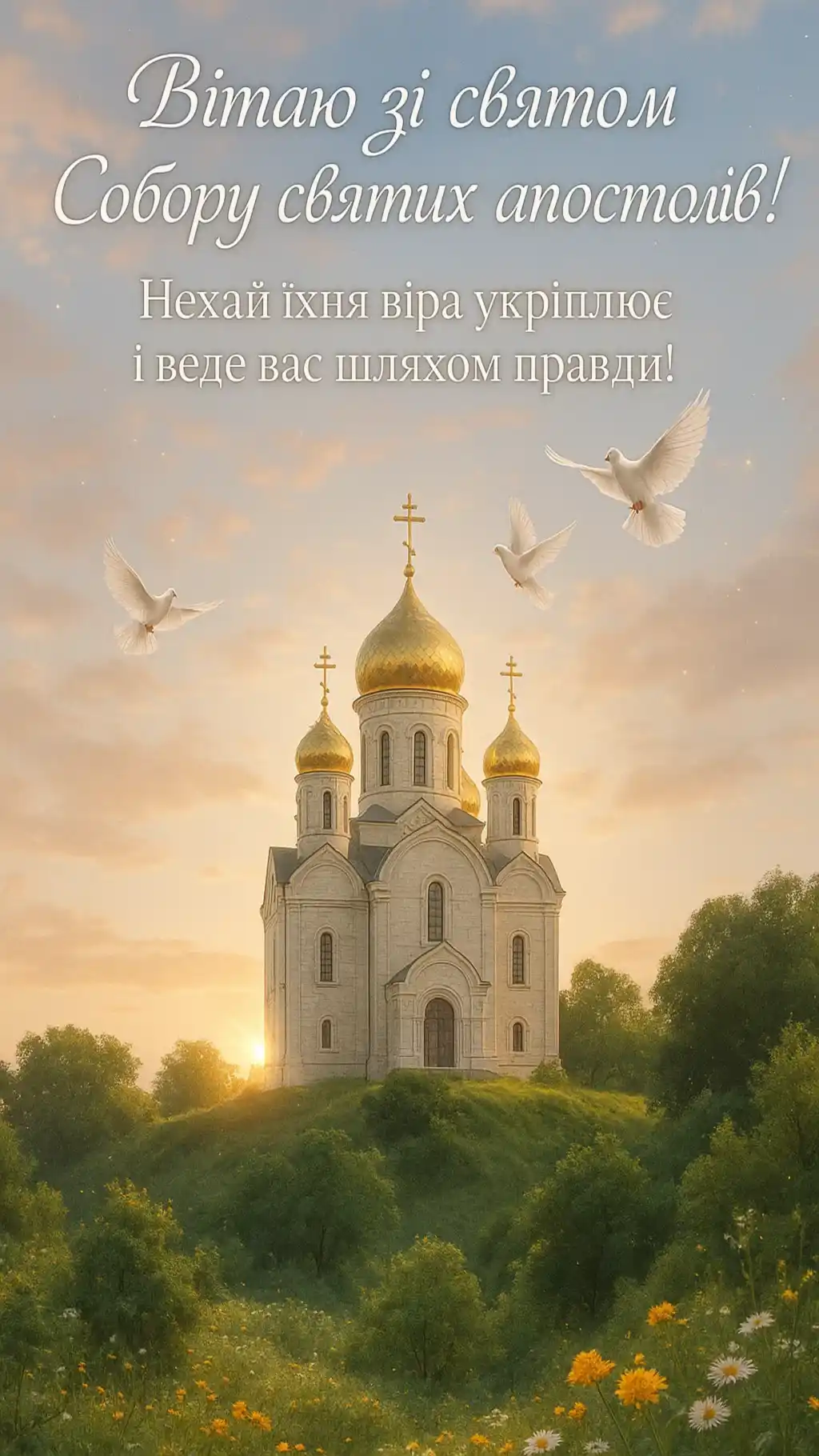 Привітання з собором 12 апостолів