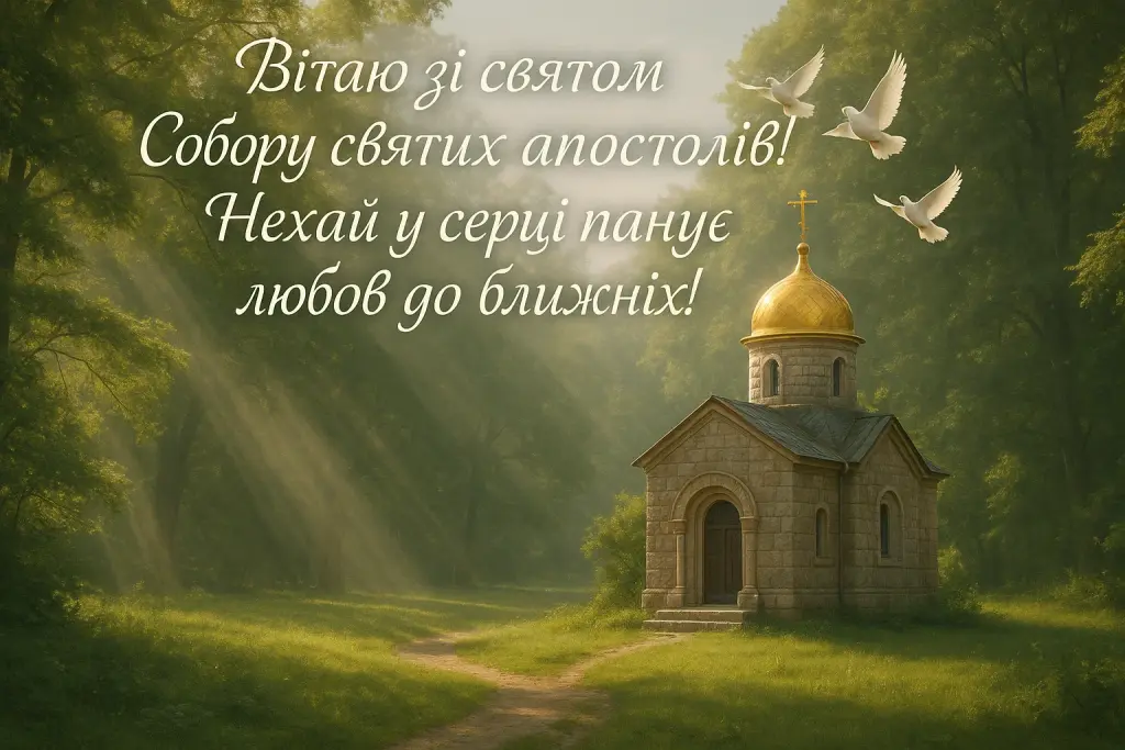 Привітання з собором 12 апостолів