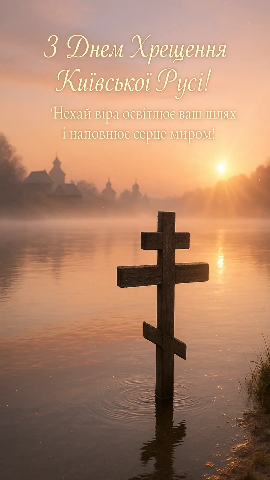 Привітання з днем хрещення Київської Русі