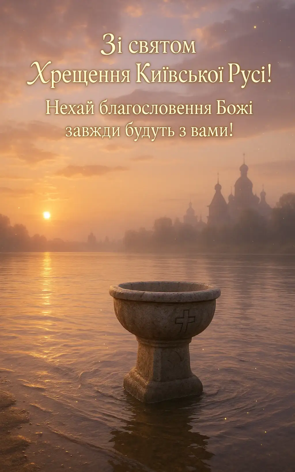 Привітання з днем хрещення Київської Русі