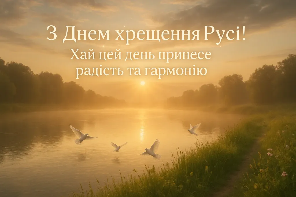 Привітання з днем хрещення Київської Русі