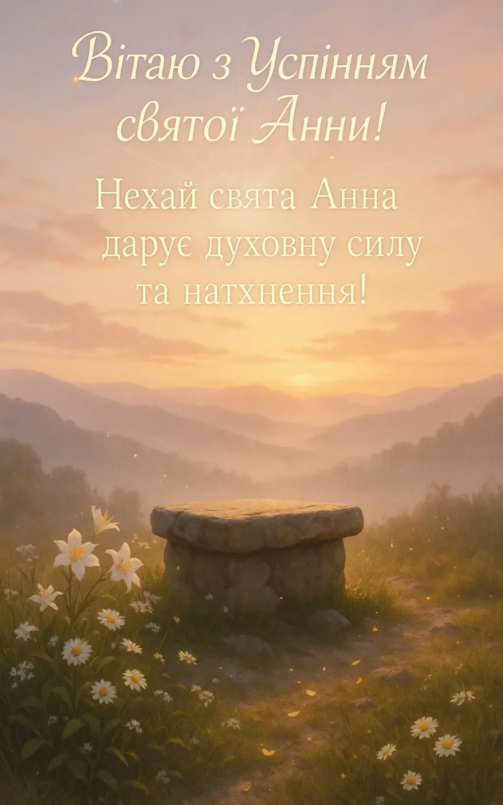 Привітання з Успінням святої Анни