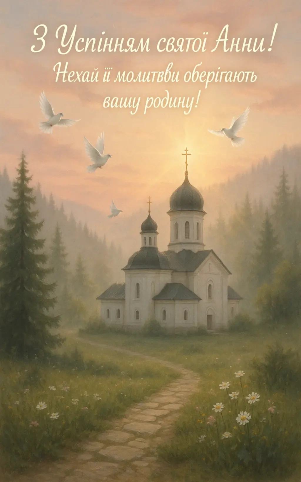 Привітання з Успінням святої Анни