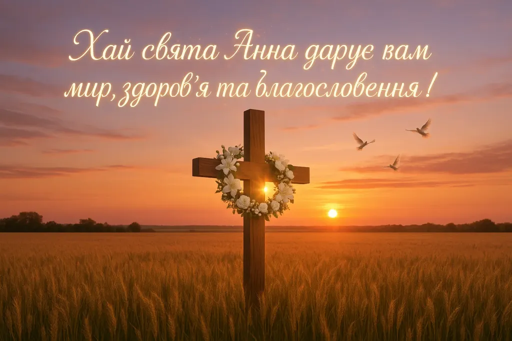 Привітання з Успінням святої Анни
