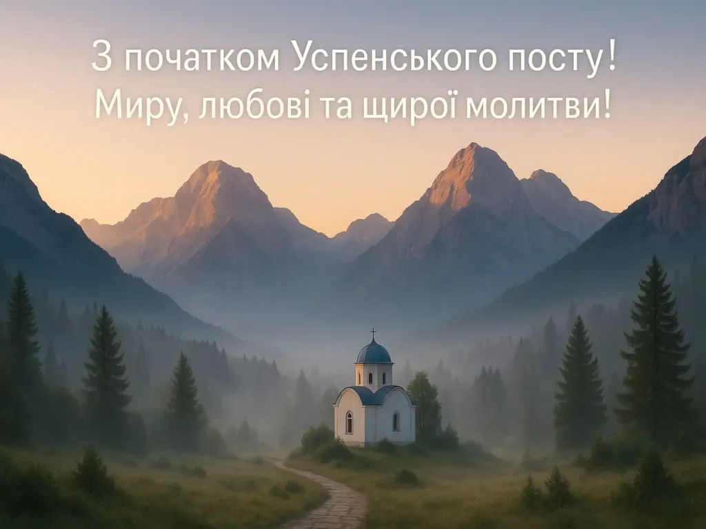 Привітання з початком Успенського посту