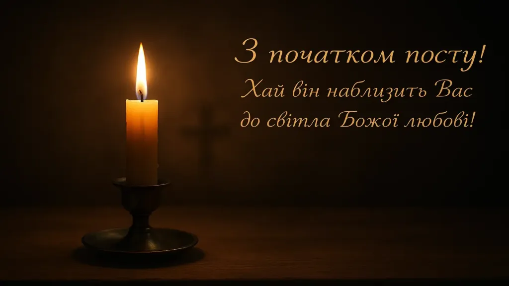 Привітання з початком Успенського посту