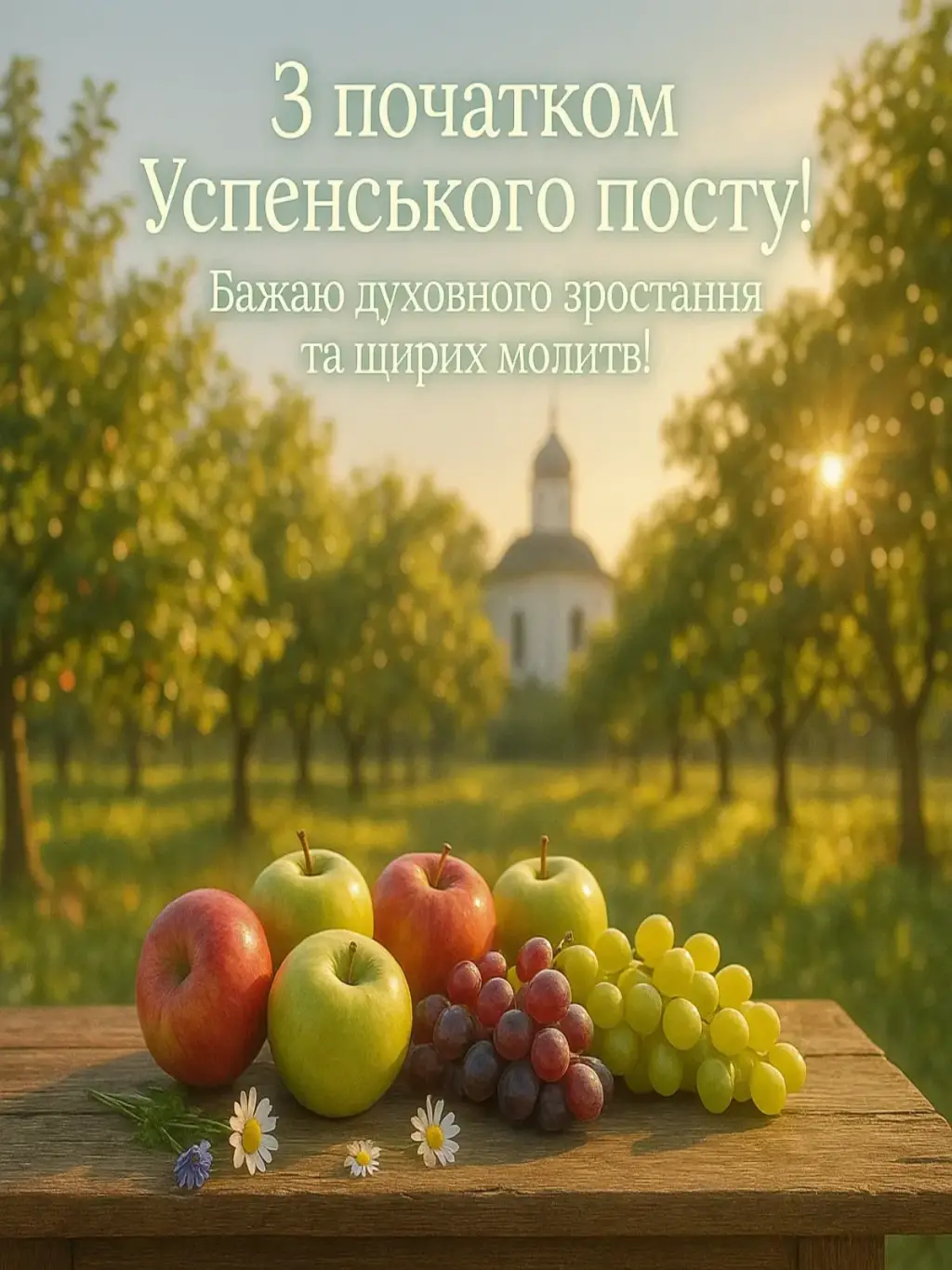 Привітання з початком Успенського посту