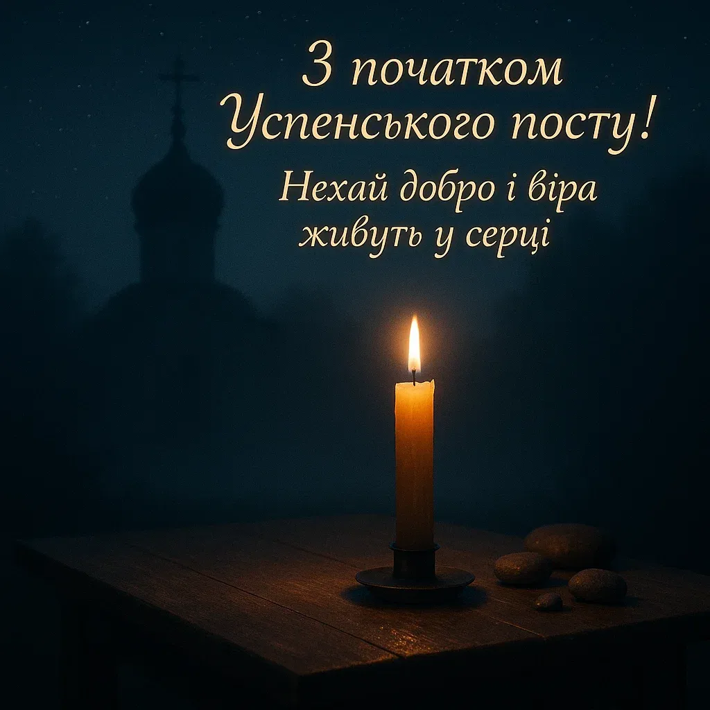Привітання з початком Успенського посту