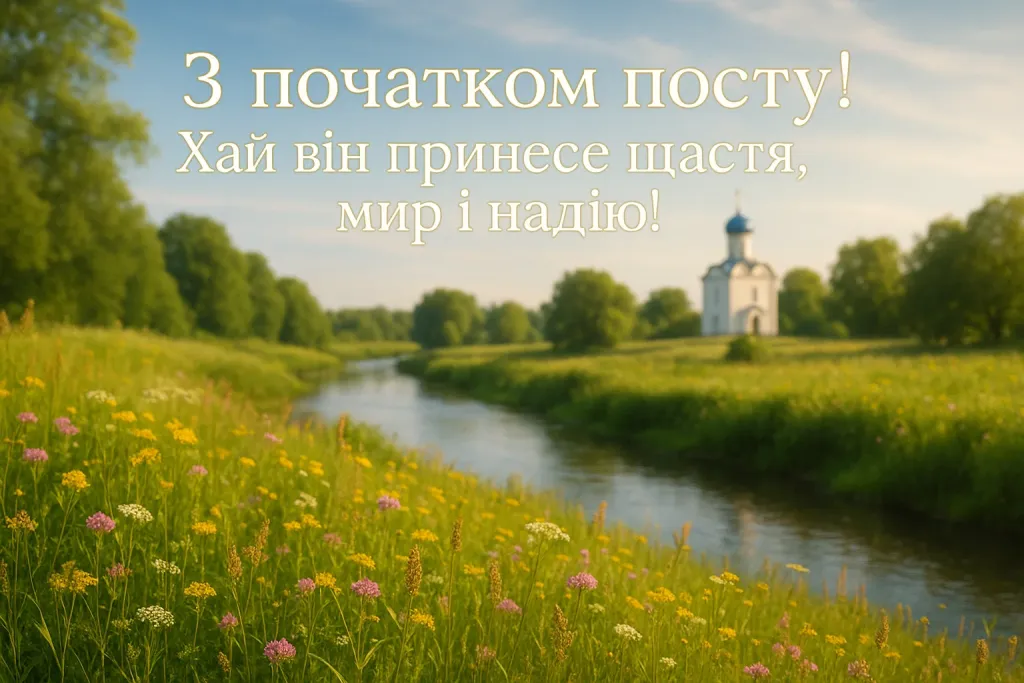 Привітання з початком Успенського посту