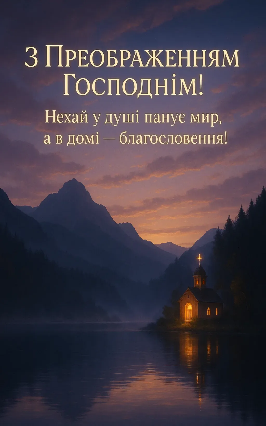 Привітання з Преображенням Господнім