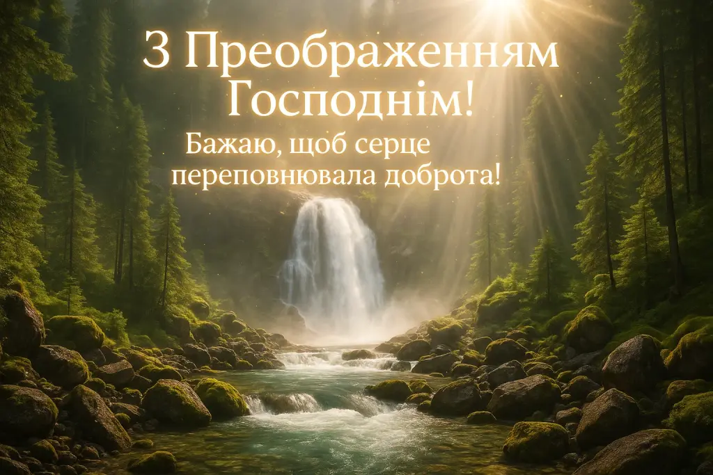 Привітання з Преображенням Господнім