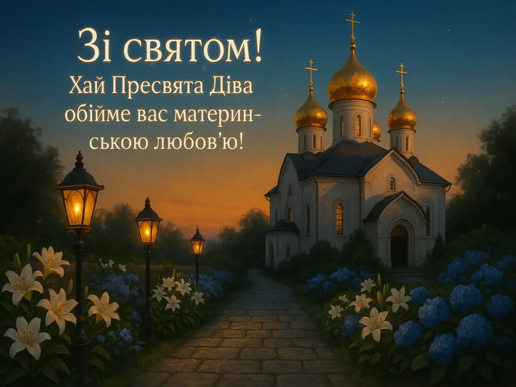 Привітання з Успінням Пресвятої Богородиці