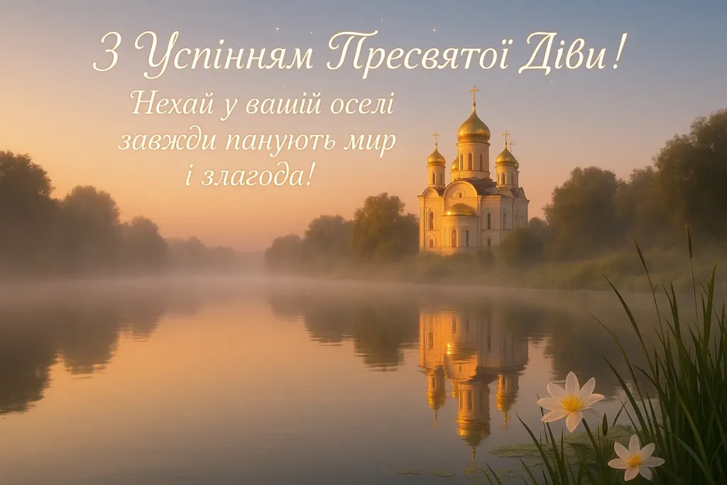 Привітання з Успінням Пресвятої Богородиці