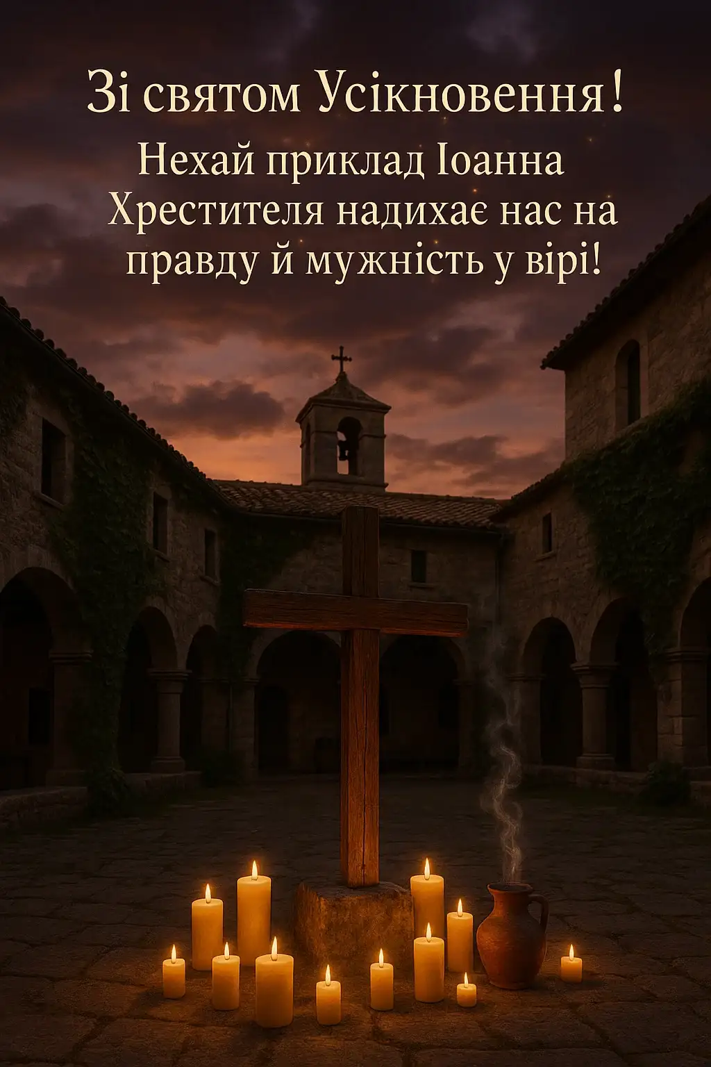 Привітання з усікновенням голови Іоанна Хрестителя