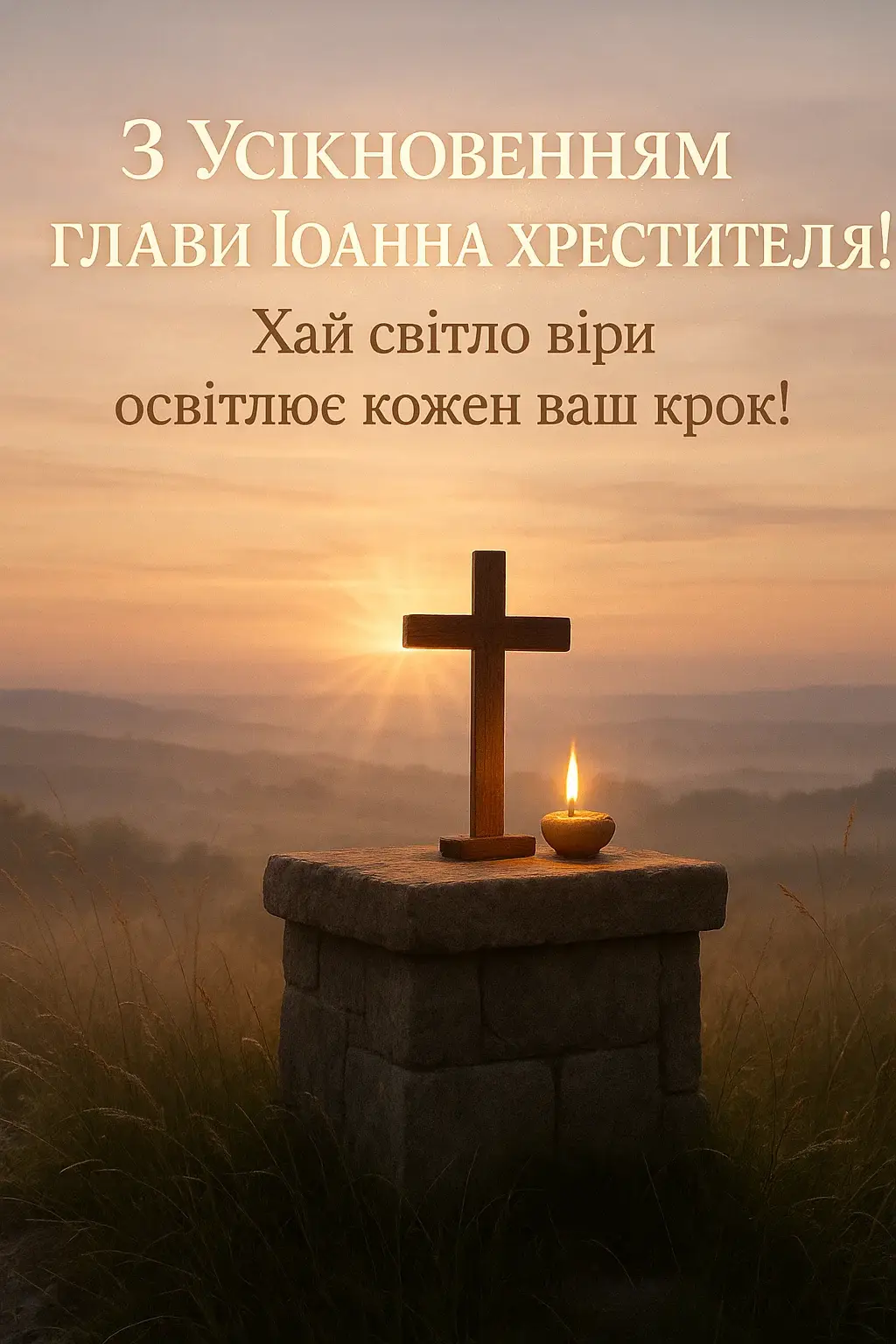Привітання з усікновенням голови Іоанна Хрестителя