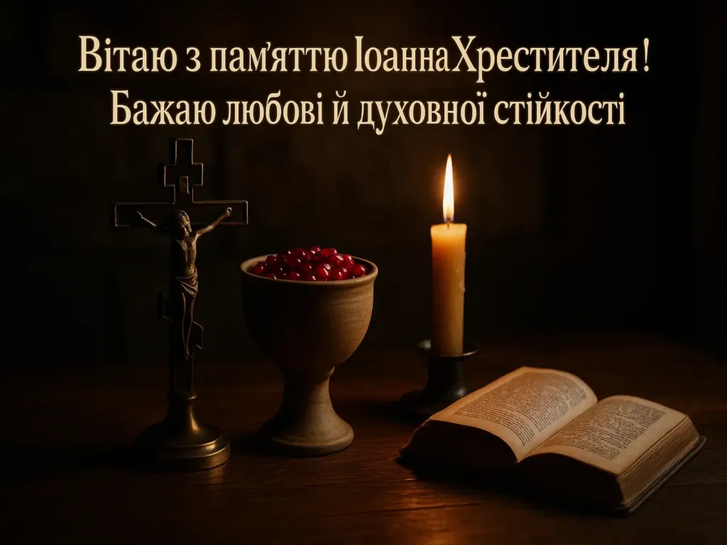 Привітання з усікновенням голови Іоанна Хрестителя