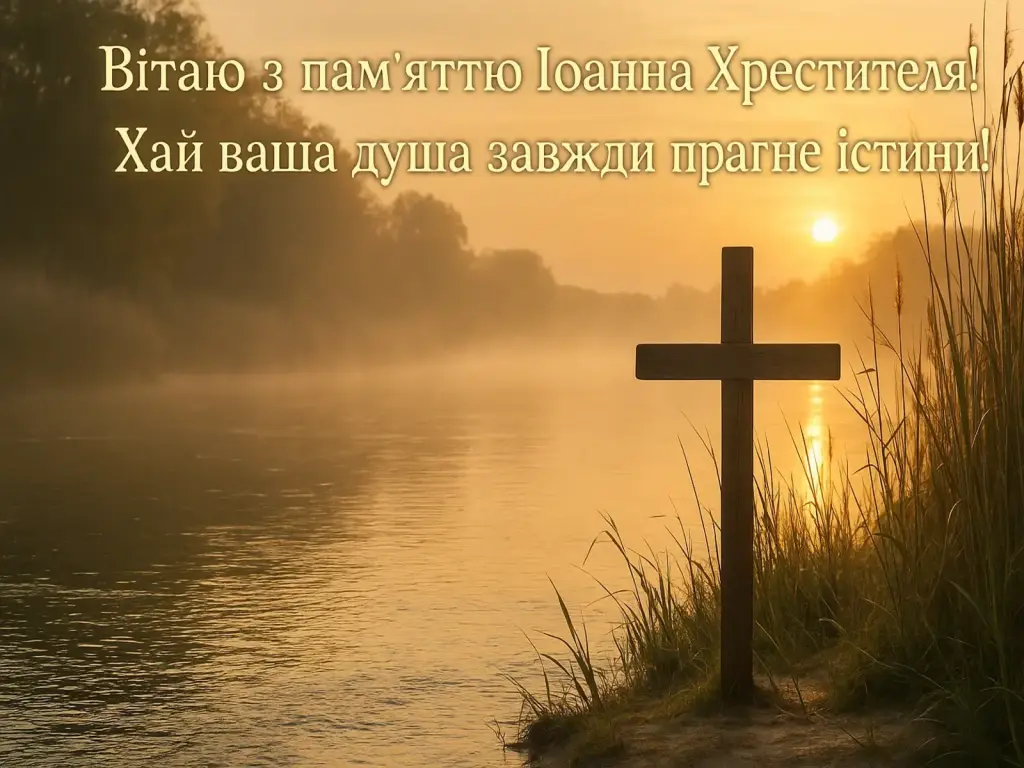 Привітання з усікновенням голови Іоанна Хрестителя