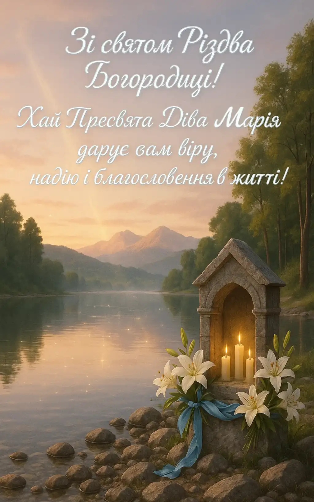 Привітання з Різдвом Пресвятої Богородиці