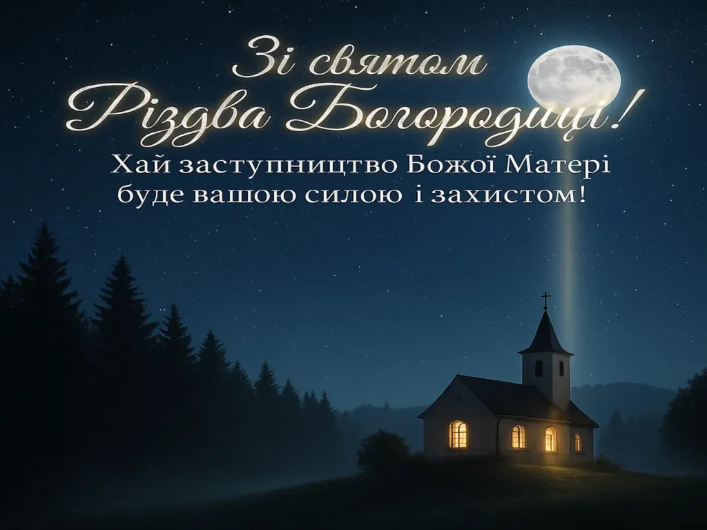 Привітання з Різдвом Пресвятої Богородиці