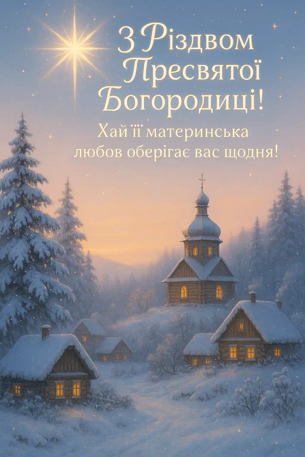 Привітання з Різдвом Пресвятої Богородиці