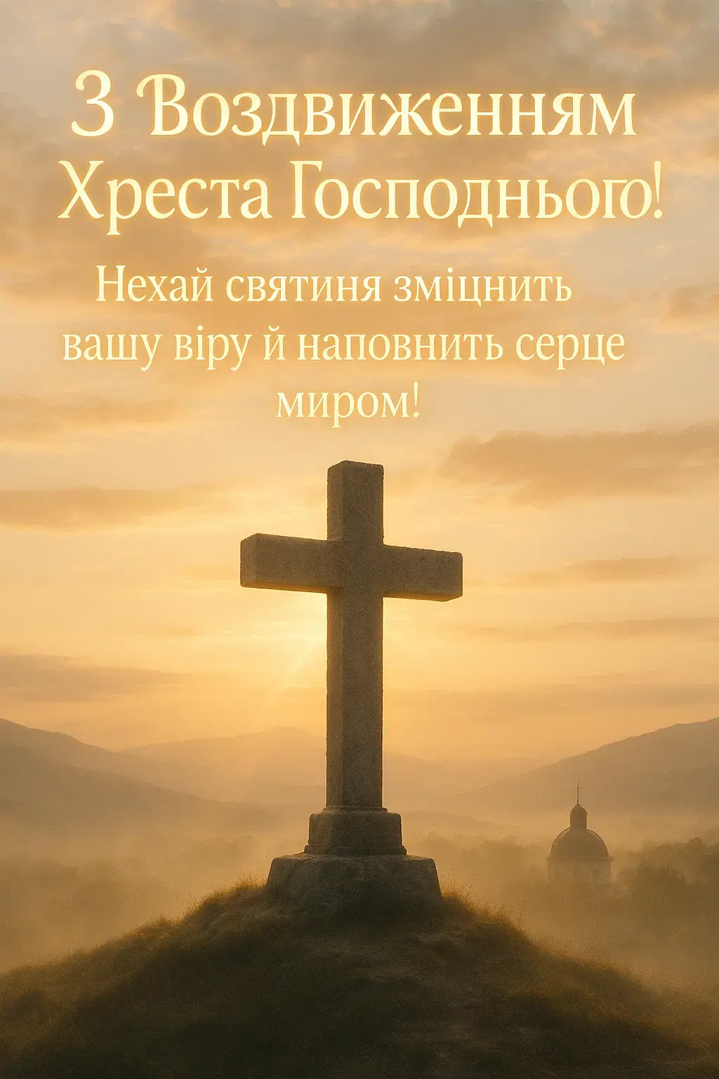 Привітання з Воздвиженням Хреста Господнього