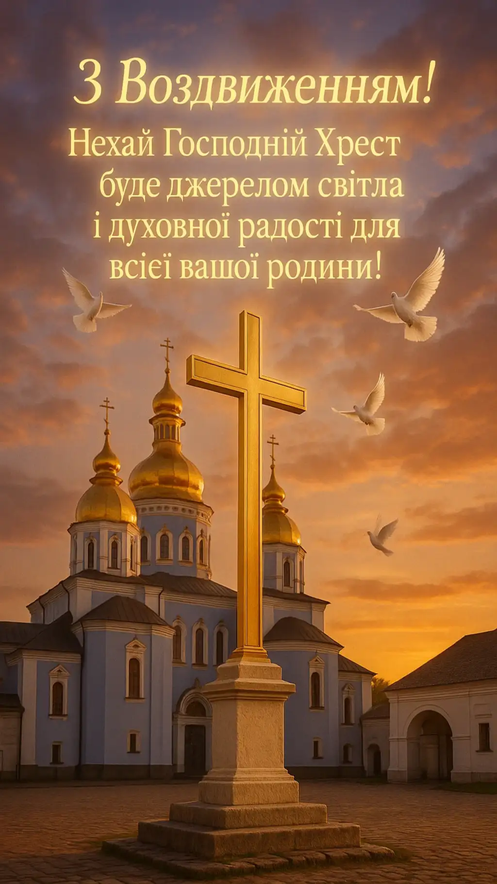 Привітання з Воздвиженням Хреста Господнього