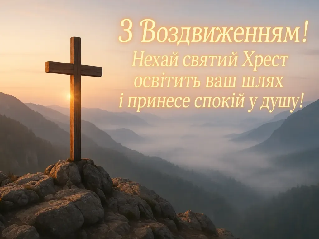Привітання з Воздвиженням Хреста Господнього