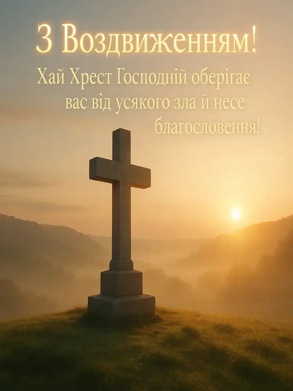 Привітання з Воздвиженням Хреста Господнього