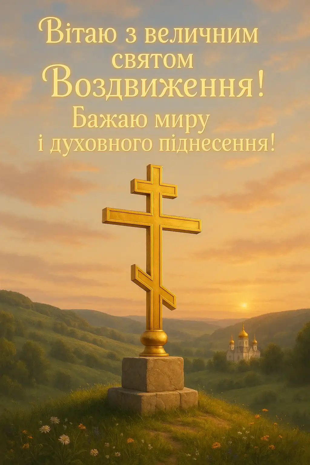Привітання з Воздвиженням Хреста Господнього