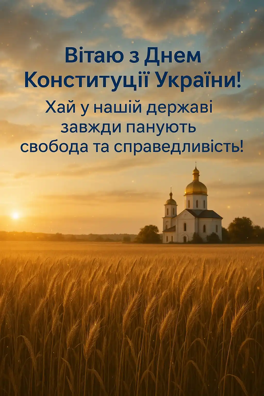 Привітання з Днем Конституції України