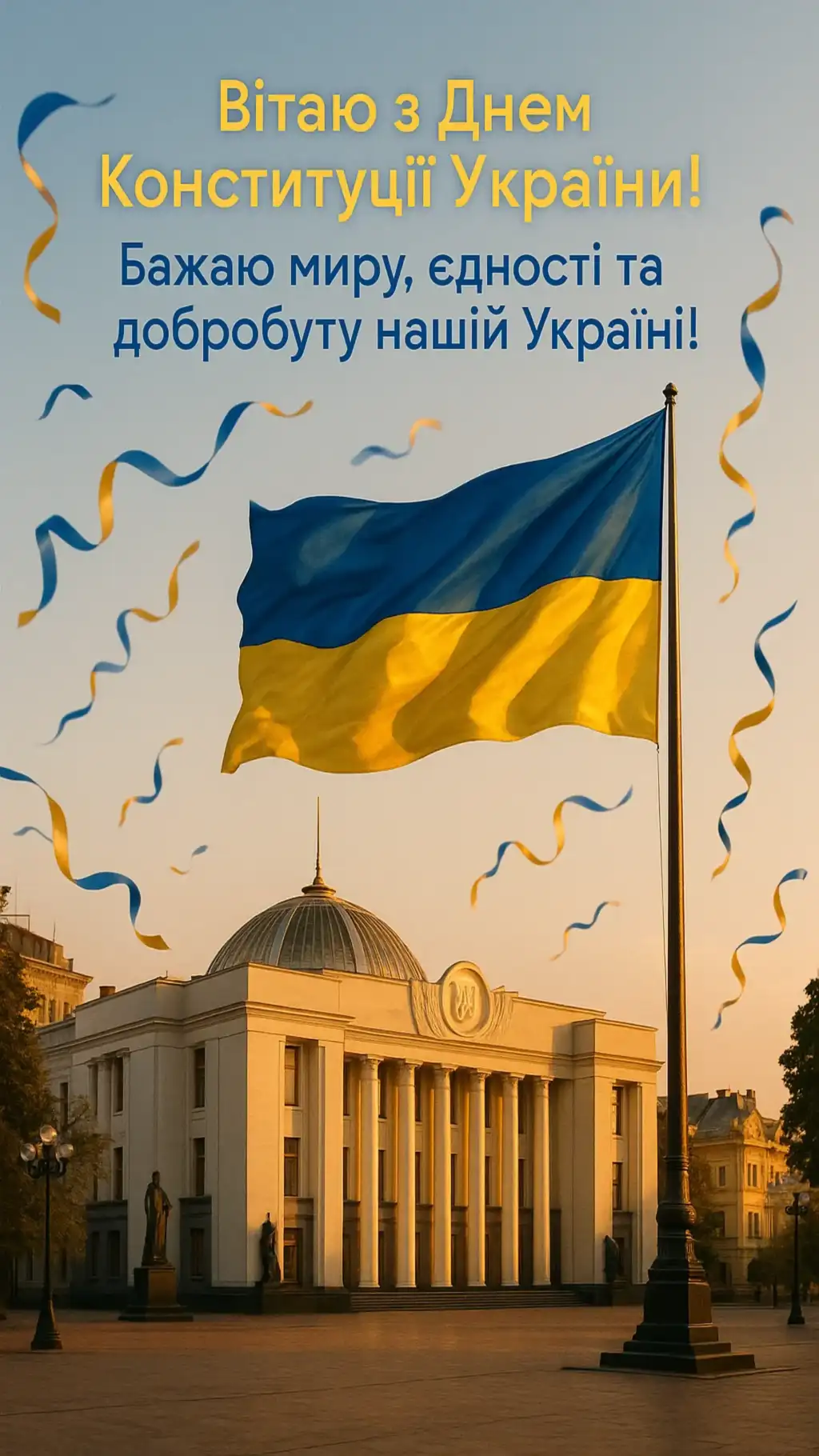 Привітання з Днем Конституції України