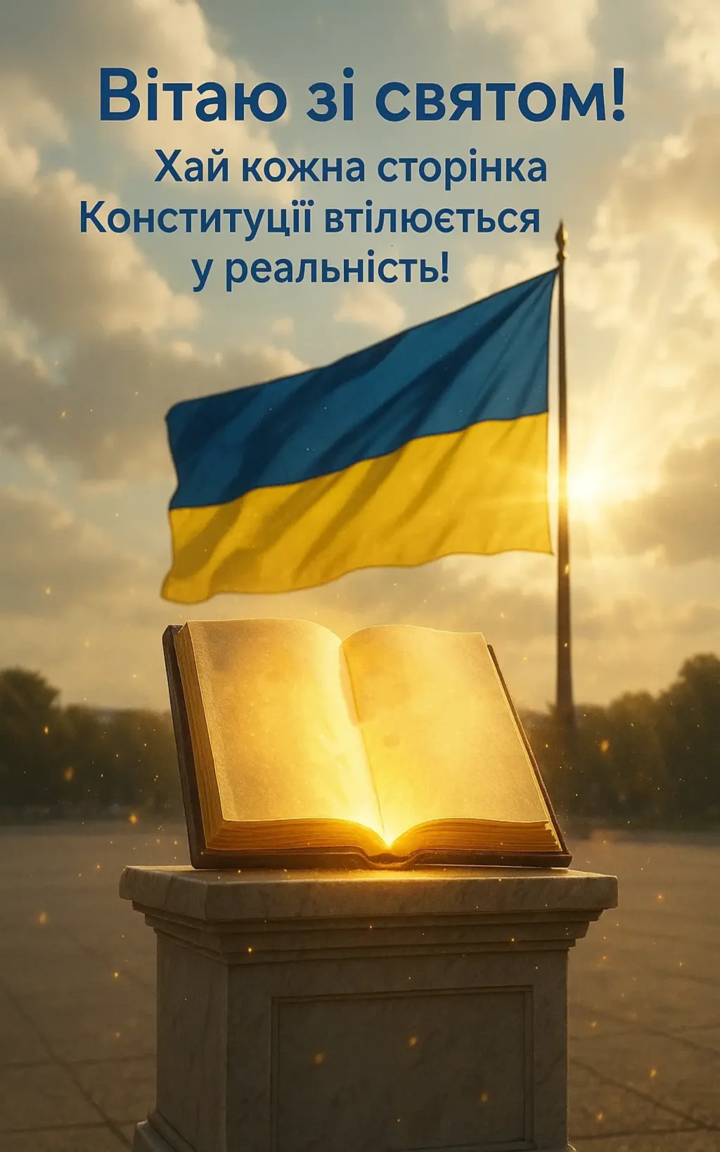 Привітання з Днем Конституції України