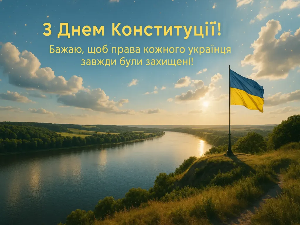 Привітання з Днем Конституції України