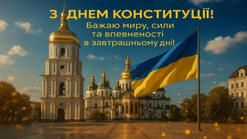 Привітання з Днем Конституції України