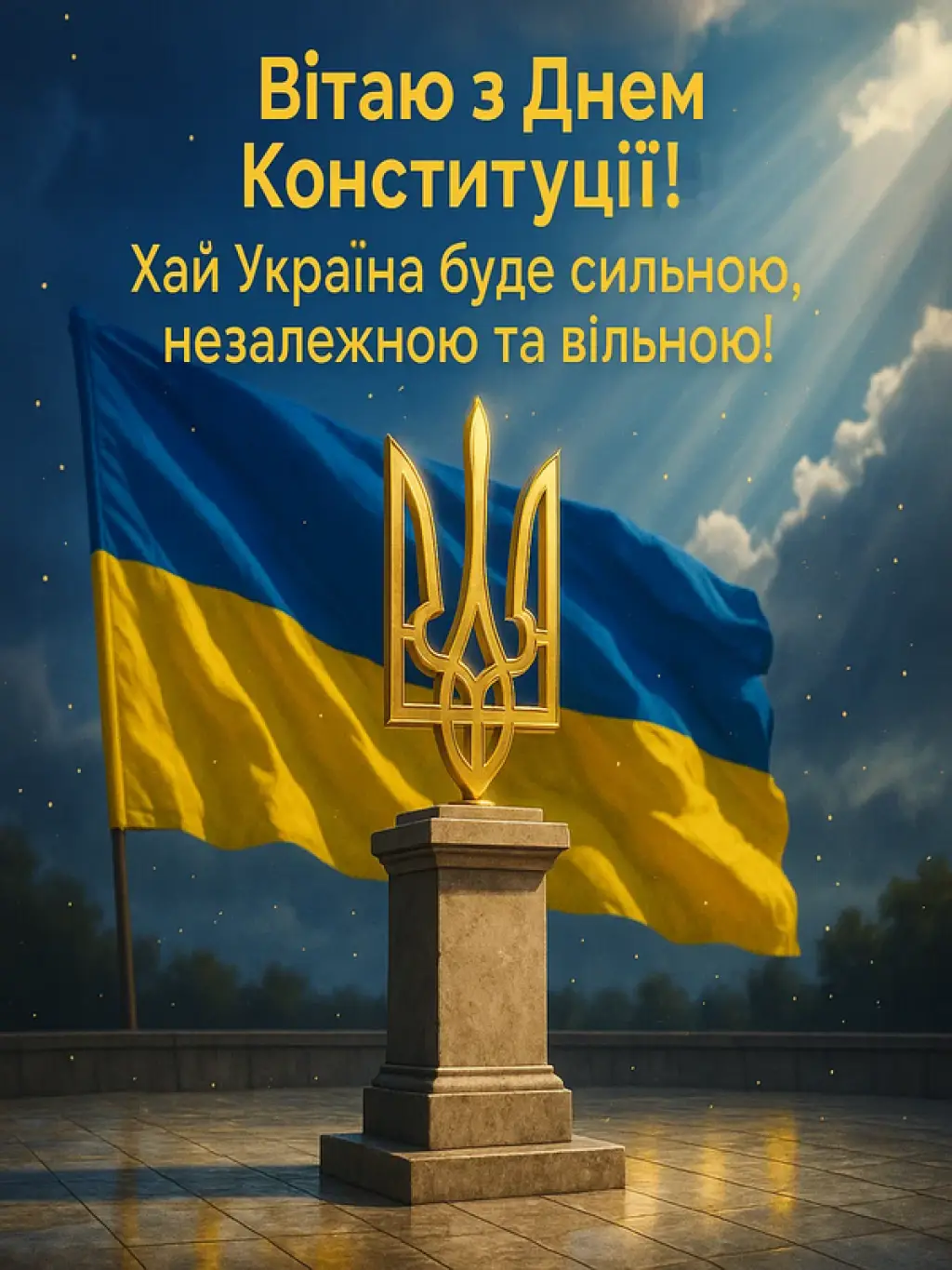 Привітання з Днем Конституції України