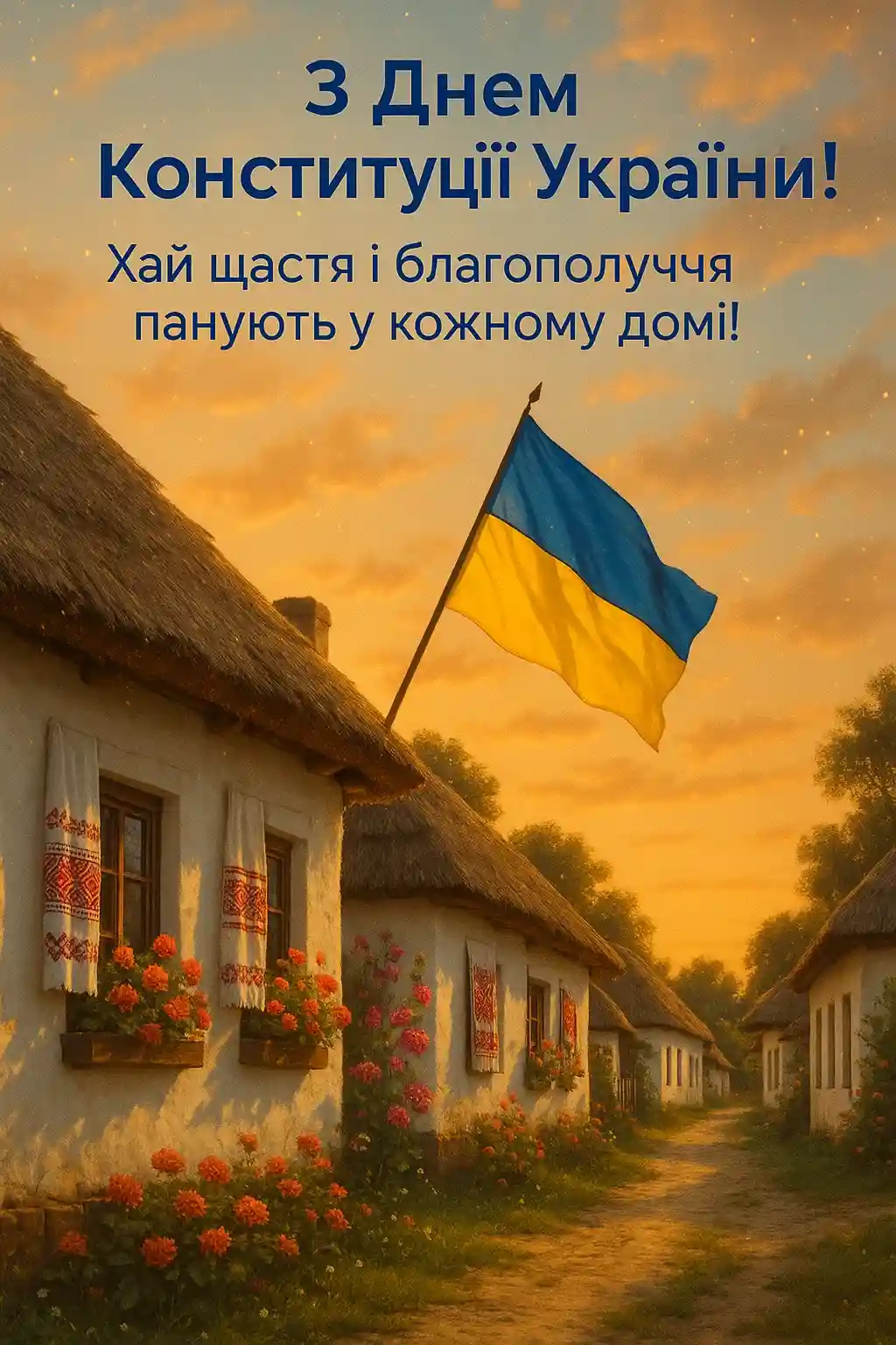 Привітання з Днем Конституції України