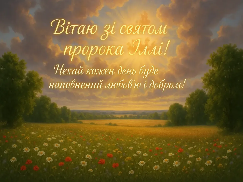 Привітання з днем пророка Іллі