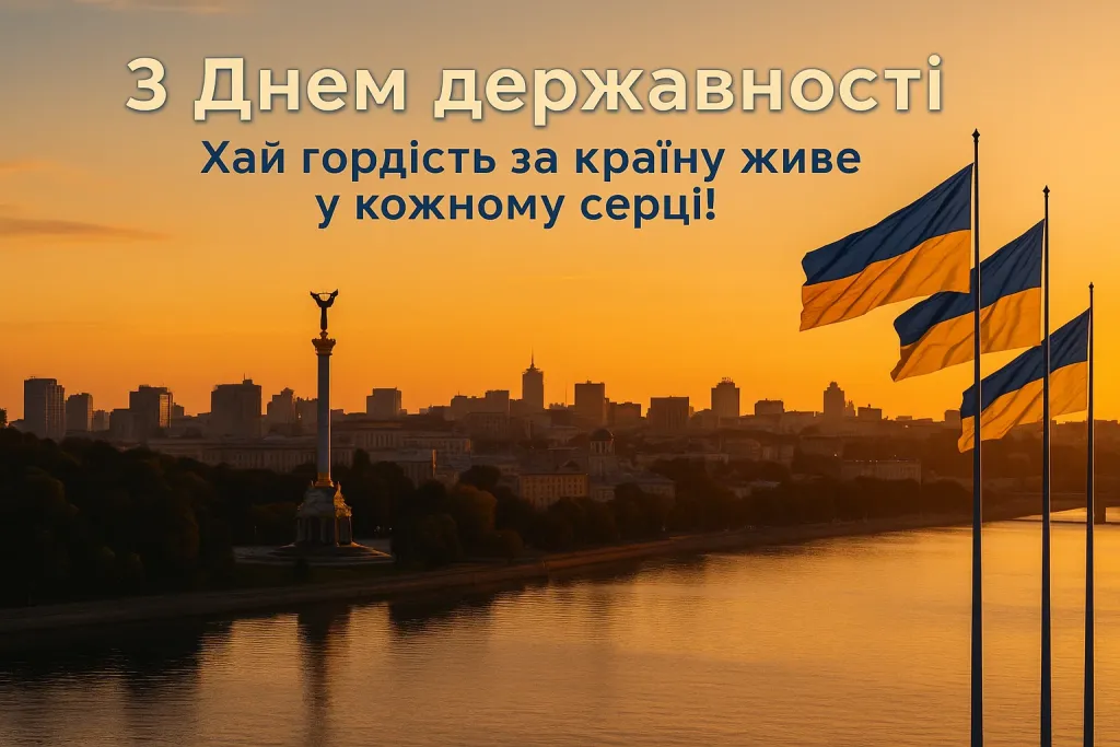 Привітання з Днем Української Державності
