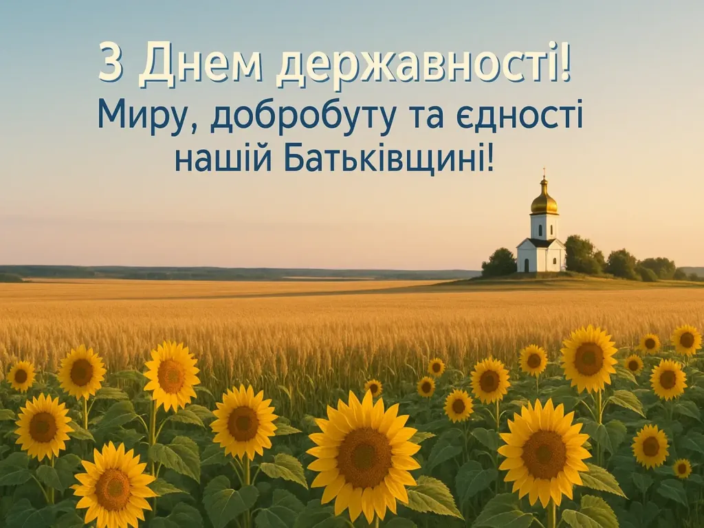 Привітання з Днем Української Державності