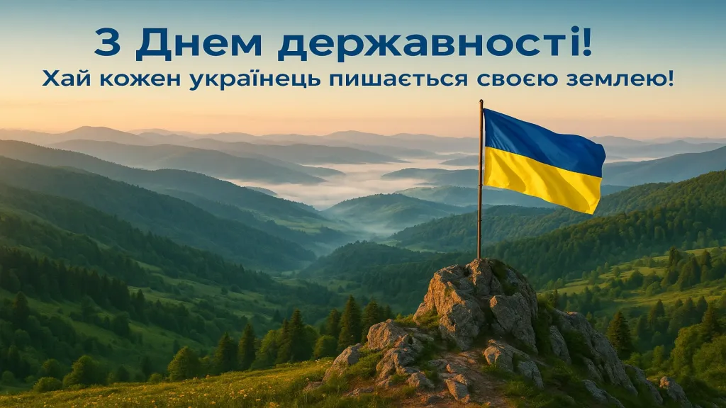 Привітання з Днем Української Державності