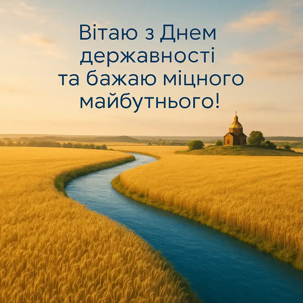 Привітання з Днем Української Державності