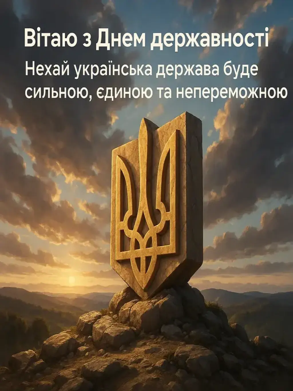 Привітання з Днем Української Державності