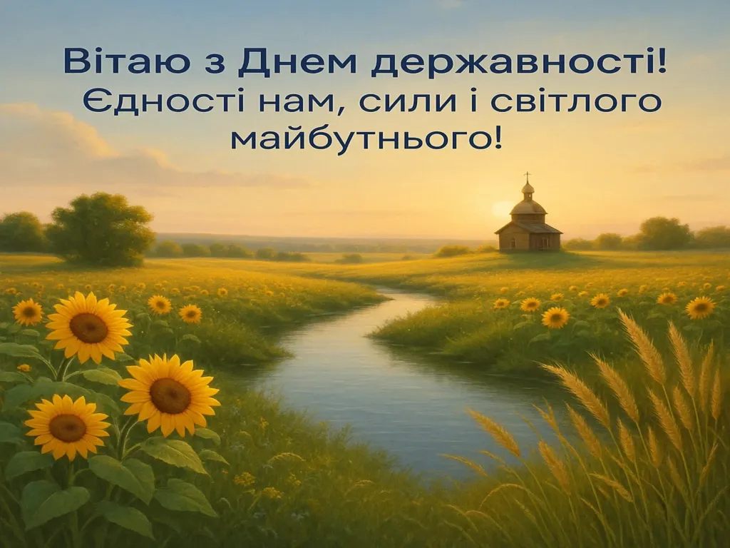Привітання з Днем Української Державності