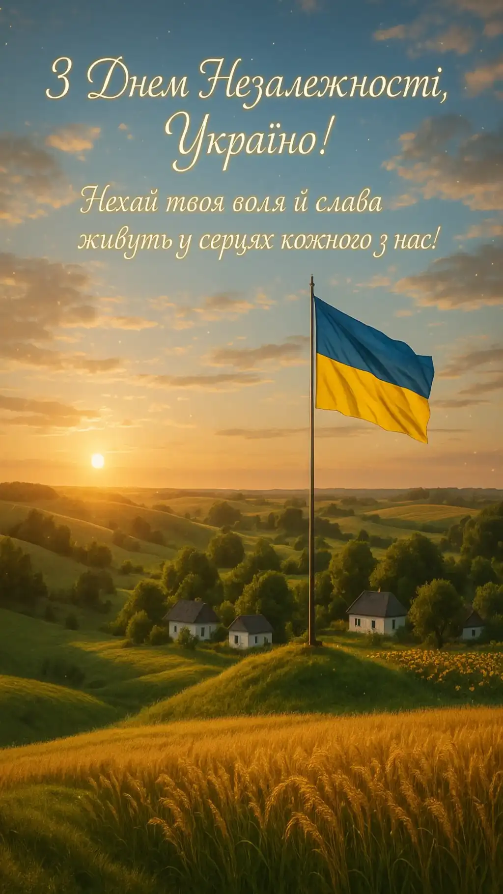 Привітання з Днем Незалежності України