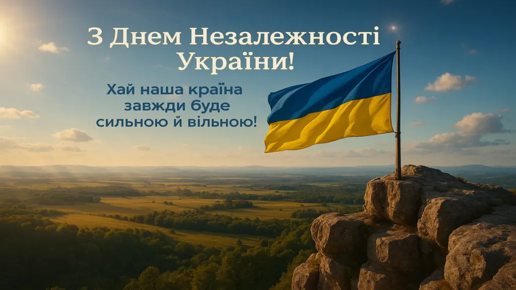 Привітання з Днем Незалежності України