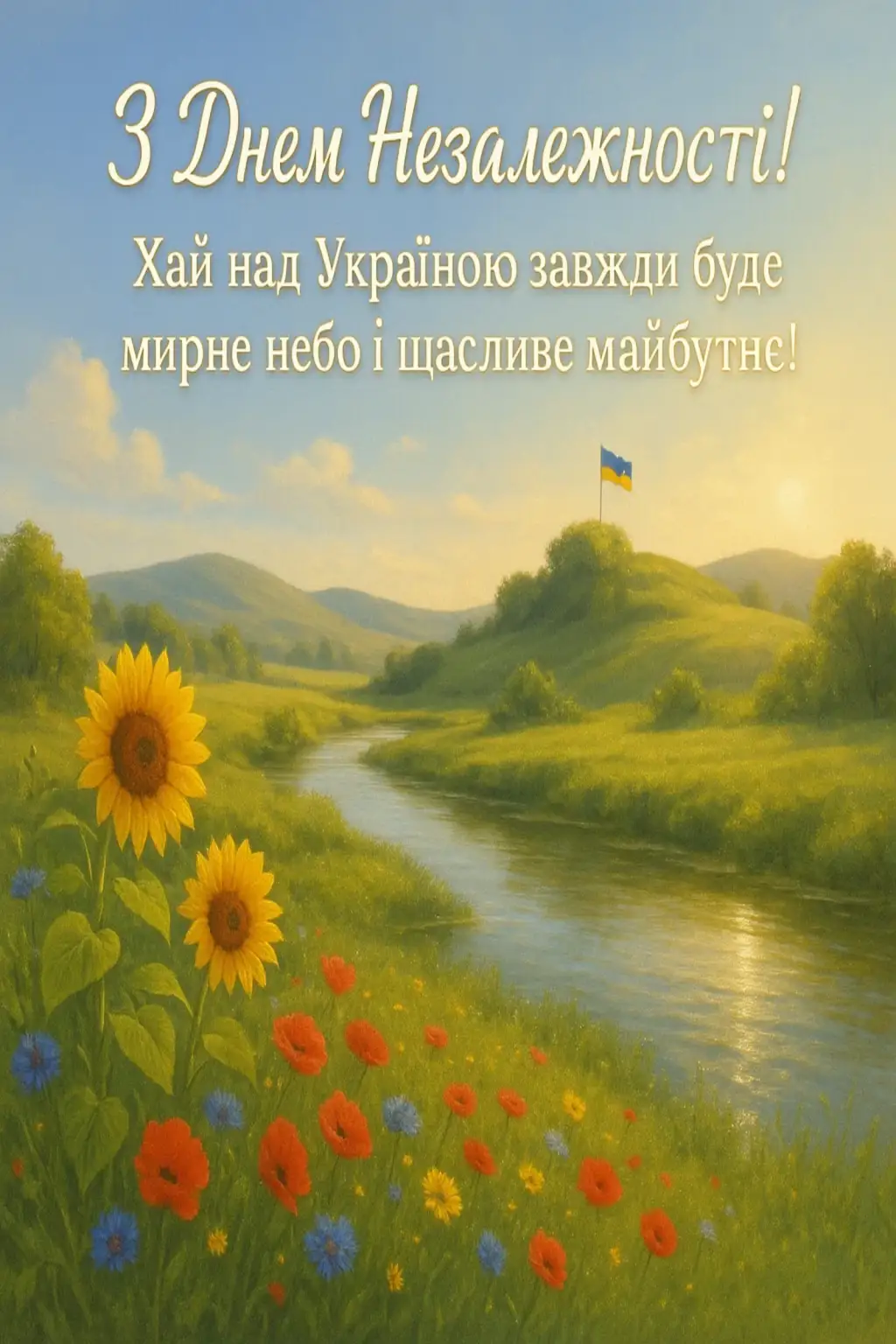 Привітання з Днем Незалежності України