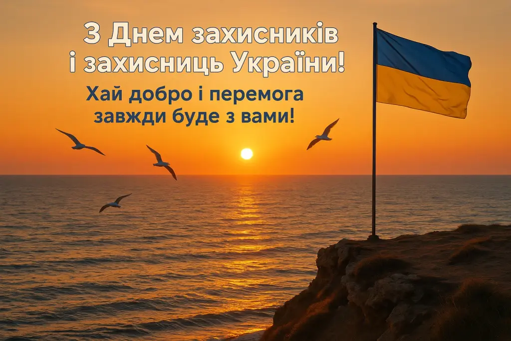 Привітання з днем захисників і захисниць України